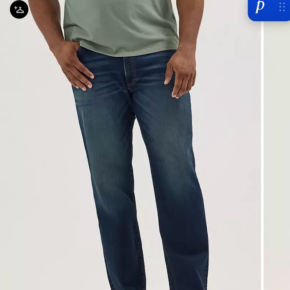 Lee Men's Straight-Leg Jeans in Dark Blue Wash